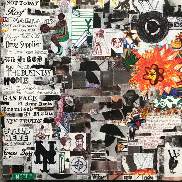 Image of Back Cover of 2xLP - EX/VG+ - WIKI, Half God (Wikset Ltd; WIK002LP, UK 2022, Gatefold, Poster, Download Code), , Wiki has become a fixture of New York City hip hop since, at 17 years old, he founded the boundary defying group Ratking, whose aggressive style represented a new generation of city kids and artists, hungry for innovation and raw energy. - 0616457C