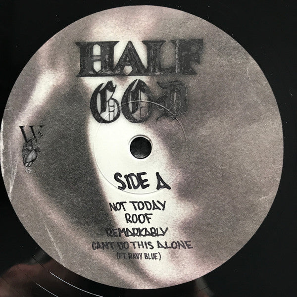 Image of Label Cover of 2xLP - EX/VG+ - WIKI, Half God (Wikset Ltd; WIK002LP, UK 2022, Gatefold, Poster, Download Code), , Wiki has become a fixture of New York City hip hop since, at 17 years old, he founded the boundary defying group Ratking, whose aggressive style represented a new generation of city kids and artists, hungry for innovation and raw energy. - 0616457C