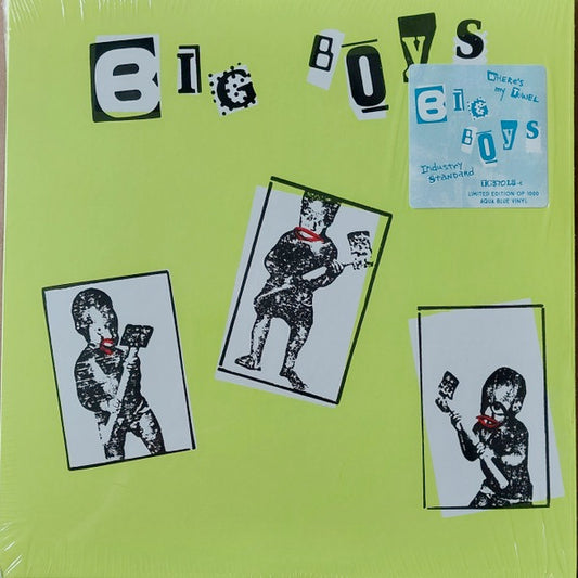 Image of Front Cover of 1334152E: LP - BIG BOYS, Where's My Towel / Industry Standard (Touch And Go; TG370LP, US 2024 Reissue, 2 Inserts, Aqua Blue Vinyl)   NEW/NEW