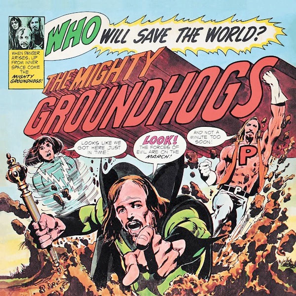 Image of Front Cover of 1334151E: LP - GROUNDHOGS, Who Will Save The World (Fire Records; FIRELP509, US 2024 Reissue, Inner, Postcard)   NEW/NEW