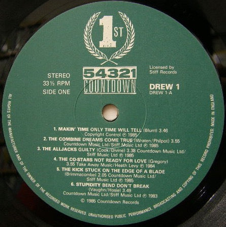 Image of Label Cover of 1314156C: LP - VARIOUS, The Countdown Compilation (Countdown; DREW 1, UK 1985)   VG/VG