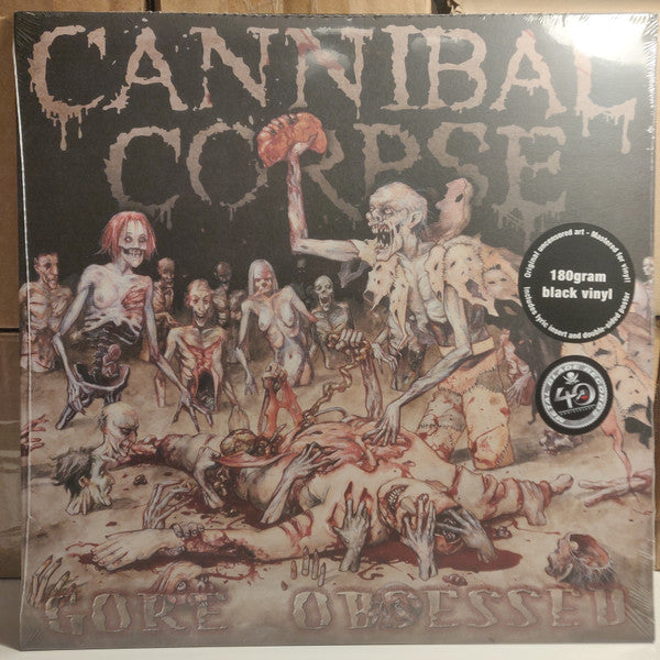 Image of Front Cover of 1334109E: LP - CANNIBAL CORPSE, Gore Obsessed (Metal Blade Records; 3984-25113-1, Europe 2024 Reissue, Inner & Insert, Poster, Remastered)   NEW/NEW