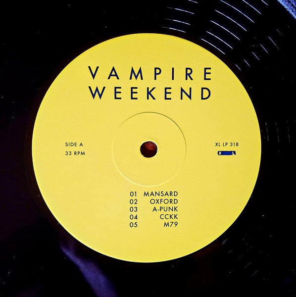 Image of Label Cover of 5054056S: LP - VAMPIRE WEEKEND, Vampire Weekend (XL; XLLP318, UK 2020s Reissue, Insert)   NEW/NEW