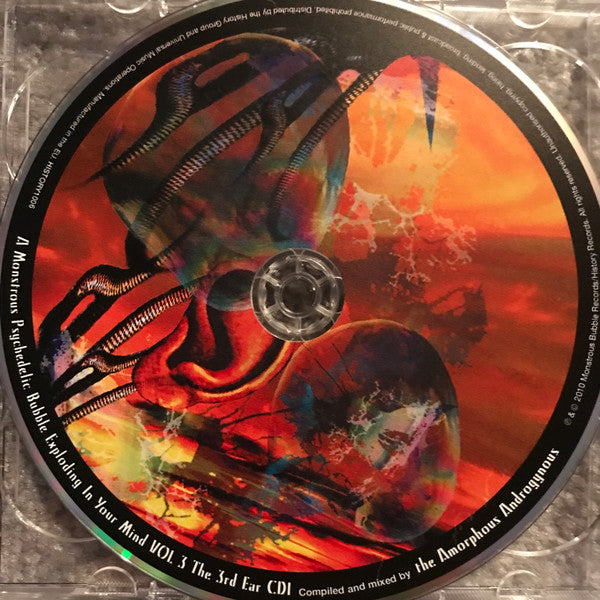 Image of Label Cover of 2xCD - VG+/VG+ - THE AMORPHOUS ANDROGYNOUS, A Monstrous Psychedelic Bubble Exploding In Your Mind Vol 3 - The 3rd Ear (History Records; HISTORY1006, Europe 2010, Slipcase, Booklet), Slight wear on outer slipcase. ,  - 2036189E