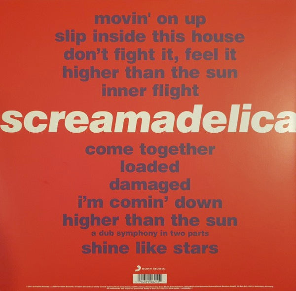 Image of Back Cover of 2xLP - VG+/VG+ - PRIMAL SCREAM, Screamadelica (Sony Music ; 19439906211, Europe 2021 Reissue, Die Cut Sleeve, Picture Disc), ,  - 1426311E