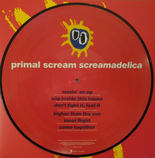 Image of Label Cover of 2xLP - VG+/VG+ - PRIMAL SCREAM, Screamadelica (Sony Music ; 19439906211, Europe 2021 Reissue, Die Cut Sleeve, Picture Disc), ,  - 1426311E