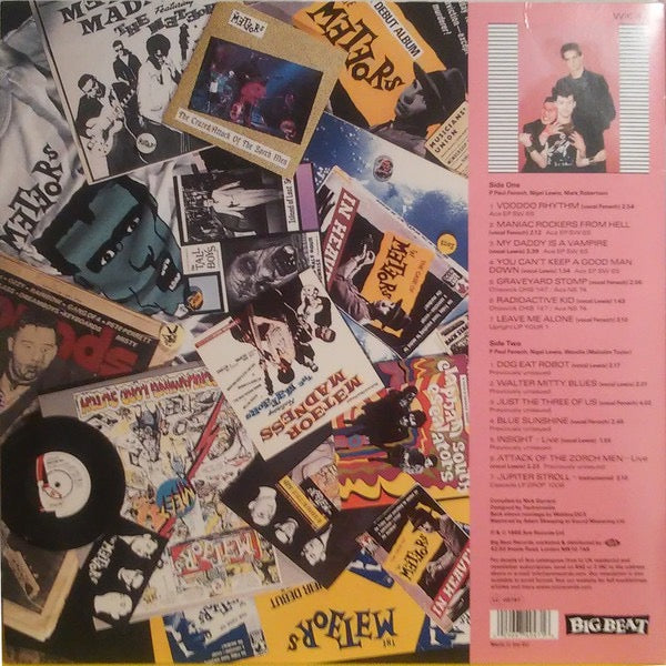 Image of Back Cover of 1334329E: LP - THE METEORS, Teenagers From Outer Space (Big Beat Records; WIK 47, UK 2003 Reissue)   NEW/NEW