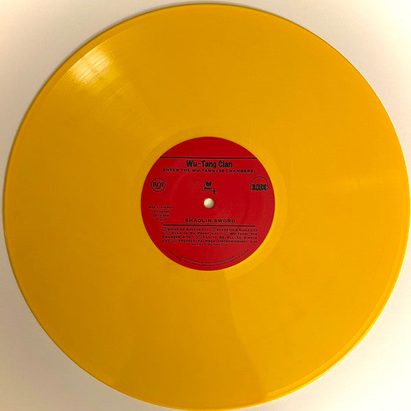 Image of Label Cover of LP - EX/EX - WU-TANG CLAN, Enter The Wu-Tang (36 Chambers) (RCA; 19075883381, Europe 2023 Reissue, Yellow Vinyl), Opened Instore, Still In Stickered Shrinkwrap,  - 3246123S