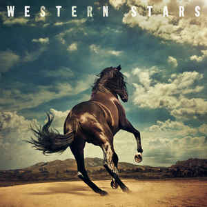 Image of Front Cover of 2344223S: 2xLP - BRUCE SPRINGSTEEN, Western Stars (Columbia; 19075937511, Europe 2019, Gatefold, 2 Inners, Download Code; Blue Vinyl) Very light wear to sleeve.  VG+/VG+