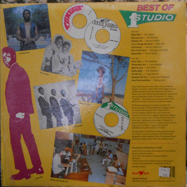 Image of Back Cover of LP - EX/VG+ - VARIOUS ARTISTS, Best Of Studio One (Heartbeat Records; HB07, US 1983, NO Booklet), Light marks. Sleeve in shrinkwrap (opened).,  - 2926320E