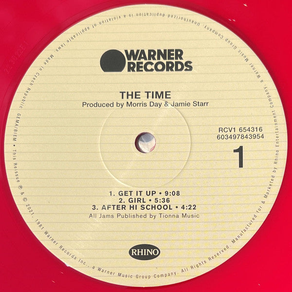 Image of Label Cover of 1324354E: 2xLP - THE TIME, The Time (Warner Records; 603497843954, USA & Europe 2021, Picture Sleeve)   VG+/VG+