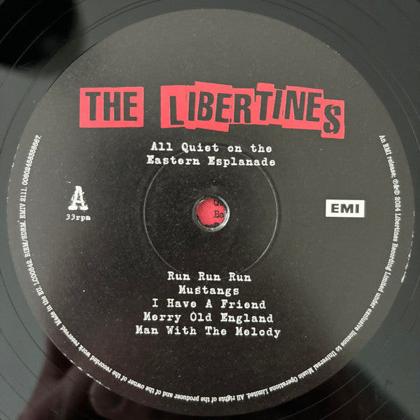 Image of Label of 1834020E: LP - THE LIBERTINES, All Quiet On The Eastern Esplanade (EMI; EMIV2111, UK, Europe & US 2024, Inner)   NEW/NEW