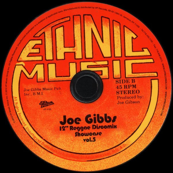 Image of Label Cover of 1454062S: CD - JOE GIBBS, 12" Reggae Discomix Showcase Vol.5 (17 North Parade; VP 4169, UK, Europe & US 2010) Opened from sealed.  EX/EX