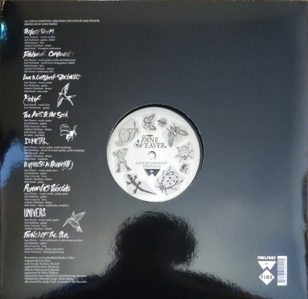 Image of Back Cover of 2234179E: LP - JANE WEAVER, Love in Constant Spectacle (Fire Records; FIRELP682X, UK 2024, Download Code)   NEW/NEW