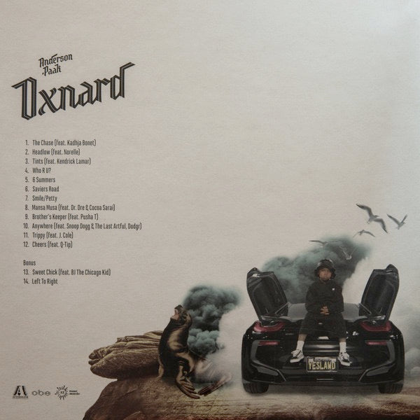 Image of Back Cover of 2334068E: 2xLP - ANDERSON PAAK, Oxnard (Aftermath Entertainment; none, USA & Europe 2019)   NEW/NEW