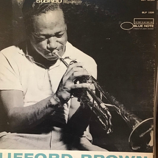 Image of Front Cover of 1424209E: LP - CLIFFORD BROWN, Memorial Album (Blue Note; BST-81526, US 1969 Reissue, Pasteback Sleeve, Company Inner, Stereo, Sleeve Variation) Strong VG a couple light hairlines and some light surface marks from storage only.  VG+/VG