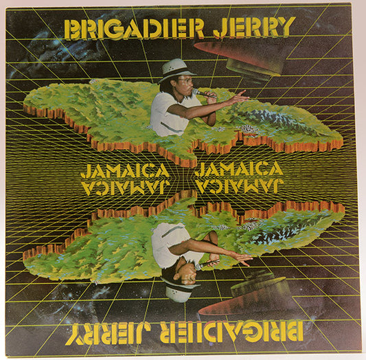 Image of Front Cover of 1414463C: LP - BRIGADIER JERRY, Jamaica Jamaica (Real Authentic Sound ; RAS 3012, UK 1985) Light marks only. Spine wear on sleeve, general wear.  VG/VG