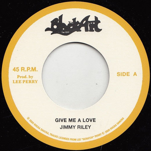 Image of Front Cover of 1454218S: 7" - JIMMY RILEY / THE UPSETTERS, Give Me A Love / Give Me A Dub (Rock A Shacka; RSUP7-003, Japan 2020) no company sleeve  /VG+