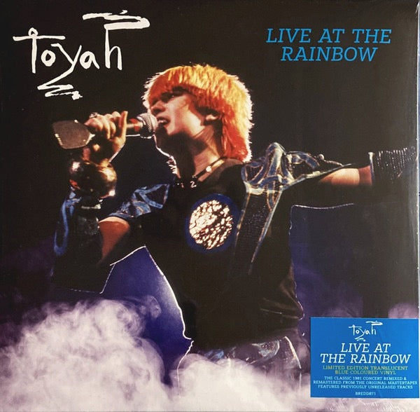 Image of Front Cover of 1414479C: 2xLP - TOYAH, Live At The Rainbow (Cherry Red; BREDD871, Europe 2022, Gatefold, 2 Inners, No Postcard, Blue Translucent Vinyl.)   VG+/VG+