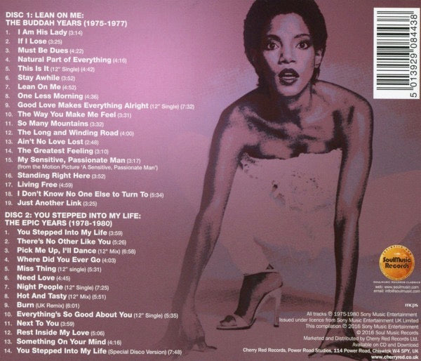 Image of Back Cover of 2xCD - EX/EX - MELBA MOORE, Standing Right Here (The Anthology: The Buddah & Epic Years) (SoulMusic Records; SMCR 5144D, UK 2016, Jewel Case, Booklet), ,  - 4236242E