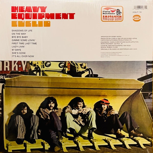 Image of Back Cover of 4844466S: LP - EUCLID, Heavy Equipment (BGP Records; HIQLP 118, Europe 2023 Reissue, Gatefold)   VG+/EX