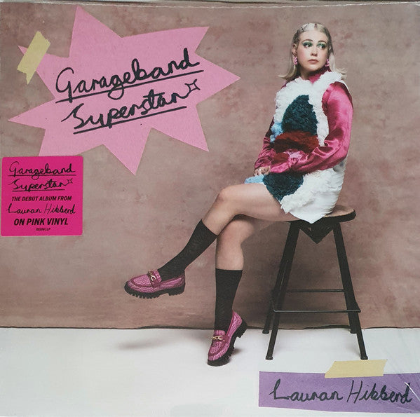 Image of Front Cover of 1424281E: LP - LAURAN HIBBERD, Garageband Superstar (Virgin Music Label & Artist Services; IBS001LP, UK 2022, Inner, Pink vinyl)   VG+/VG+