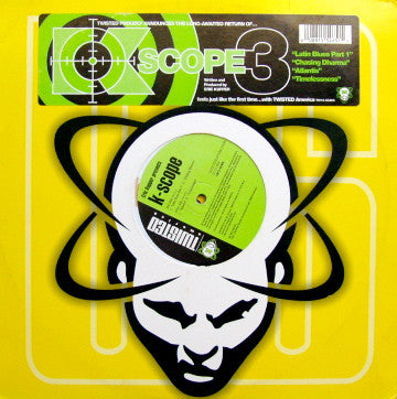 Image of Back Cover of 1524037E: 12" - ERIC KUPPER PRESENTS K-SCOPE, K-Scope 3 (Twisted America Records; TW12-55465, US 1998, Die Cut Company Sleeve) Strong VG  VG/VG