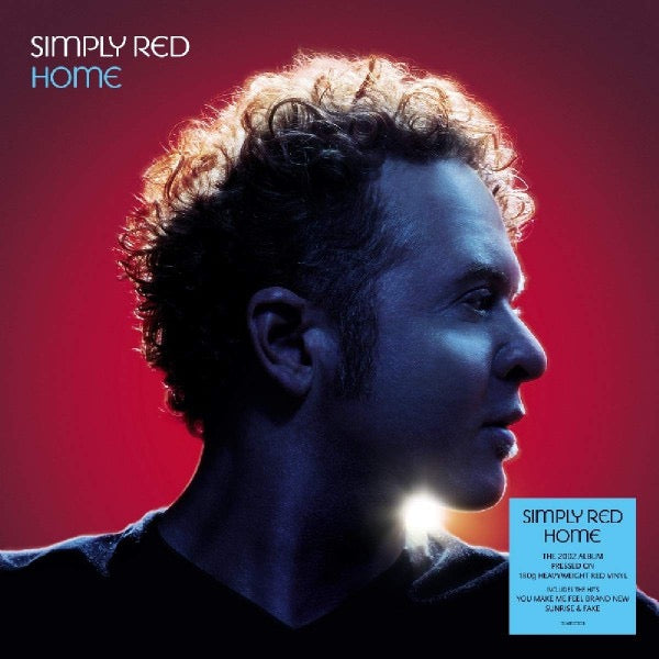 Image of Front Cover of 3844091S: LP - SIMPLY RED, Home (Demon Records; DEMREC333, Europe 2019 Reissue, Inner, Red Vinyl)   VG+/VG+