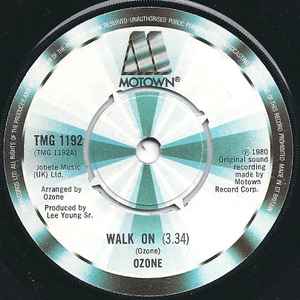 Image of Front Cover of 1514124C: 7" - OZONE, Walk On (Motown; TMG 1192, UK 1980, Plain sleeve, 4 prong centre) Light marks only.  /VG