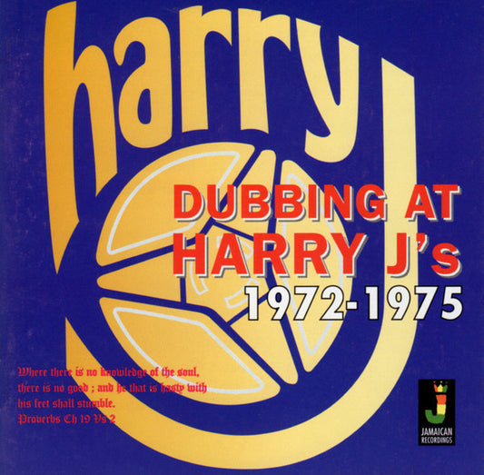 Image of Front Cover of 1554520S: CD - HARRY J, Dubbing At Harry J's 1972 - 1975 (Jamaican Recordings; JRCD009, UK 2002)   VG+/VG+