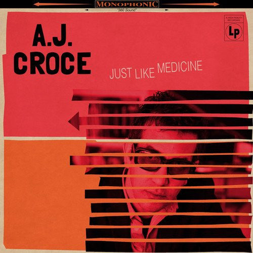 Image of Front Cover of 1424160E: LP - A.J.  CROCE, Just Like Medicine (Compass Records; 746921, US 2017, Inner)   VG+/VG+