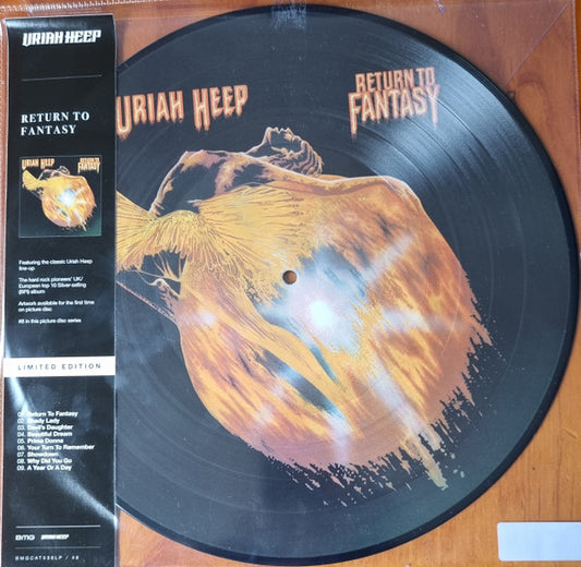 Image of Front Cover of 1534037E: LP - URIAH HEEP, Return To Fantasy (BMG; BMGCAT538LP/#8, Europe 2023, Picture Disc)   NEW/NEW