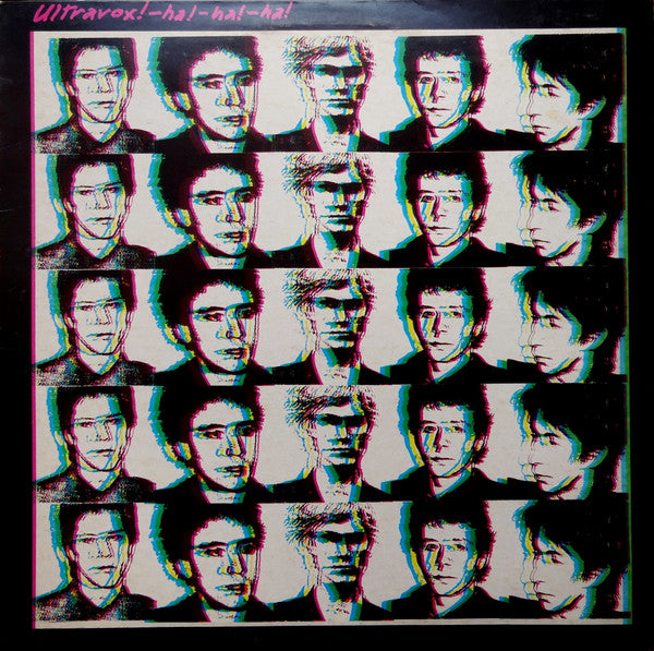 Image of Front Cover of 1524125E: LP - ULTRAVOX!, Ha!-Ha!-Ha! (Island Records; ILPS 9505, UK 1977, Inner) Light marks only.  VG/VG