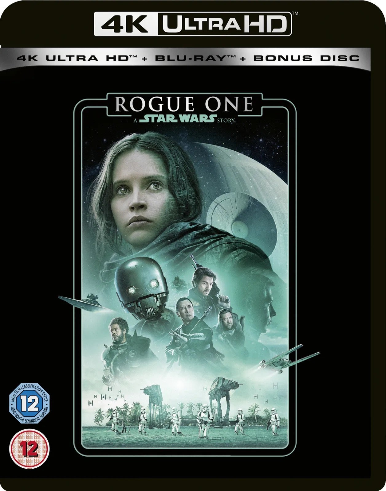 Image of Front Cover of 1534115E: 2xBlu-ray 4K - GARETH EDWARDS, Rogue One - A Star Wars Story (Walt Disney Studios Home Ent.; , Europe , 4K Blu ray)   VG+/VG+