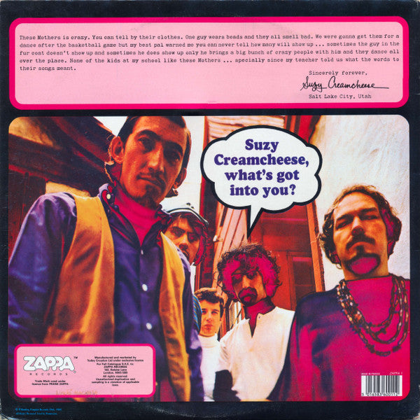 Image of Back Cover of 3115102C: 2xLP - THE MOTHERS OF INVENTION, Freak Out (Zappa; ZAPPA 1, Europe 1985 Reissue, Gatefold) Visually strong VG+, Both discs slightly warped, Plays fine  VG+/VG