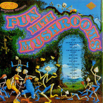 Image of Front Cover of 2214038C: LP - VARIOUS, Fun With Mushrooms (Delerium Records; DELEC LP 009, UK 1992, Insert)   VG+/VG+