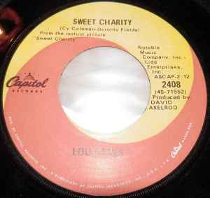 Image of Back Cover of 1524227E: 7" - LOU RAWLS, It's You/ Sweet Charity (Capitol Records; 2408, US 1969, Company Sleeve) Light marks.  VG+/VG