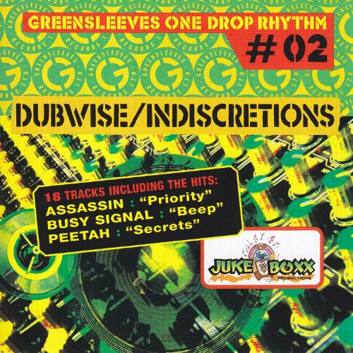 Image of Front Cover of 1554629S: CD - VARIOUS ARTISTS, Greensleeves One Drop Rhythm #02 - Dubwise & Indiscretions (Greensleeves Records; GRE 2038, UK 2009)   EX/EX