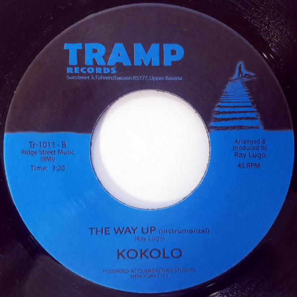 Image of Back Cover of 1524290E: 7" - KOKOLO, The Way Up (Tramp Records; TR-1011, Germany 2007, Plain sleeve) Light marks. Strong VG.  /VG