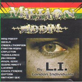 Image of Front Cover of 1554632S: CD - VARIOUS ARTISTS, Million Riddim (London Individuals; LICD 001, UK 2007)   EX/VG+