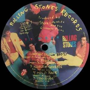 Image of Label Cover of 1514290C: LP - THE ROLLING STONES, Dirty Work (Polydor; CBS 82321, Europe 2018 Reissue, Inner, 180 Gram Vinyl.)   EX/EX