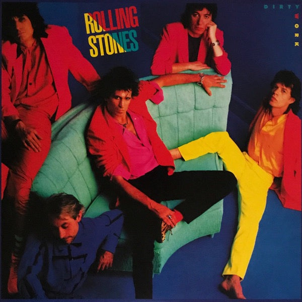 Image of Front Cover of 1514290C: LP - THE ROLLING STONES, Dirty Work (Polydor; CBS 82321, Europe 2018 Reissue, Inner, 180 Gram Vinyl.)   EX/EX