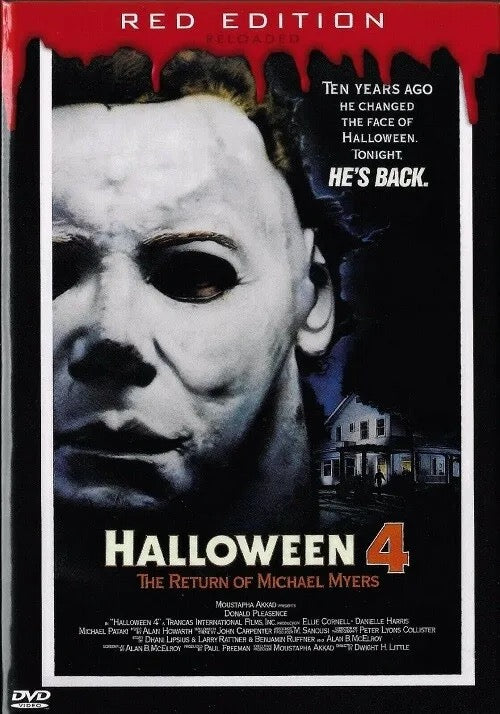 Image of Front Cover of 1534180E: DVD - MICHAEL MYERS, Halloween 4 (Red Edition Reloaded; , Germany , Hartbox)   VG+/VG+