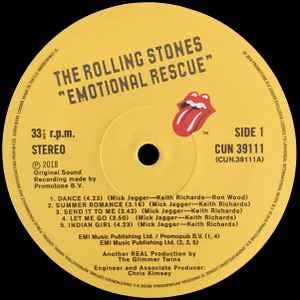 Image of Label Cover of 1514298C: LP - THE ROLLING STONES, Emotional Rescue (Polydor; CUN 39111, Europe 2018 Reissue, Inner & 2 Inserts, 180 Gram Vinyl.)   VG+/EX