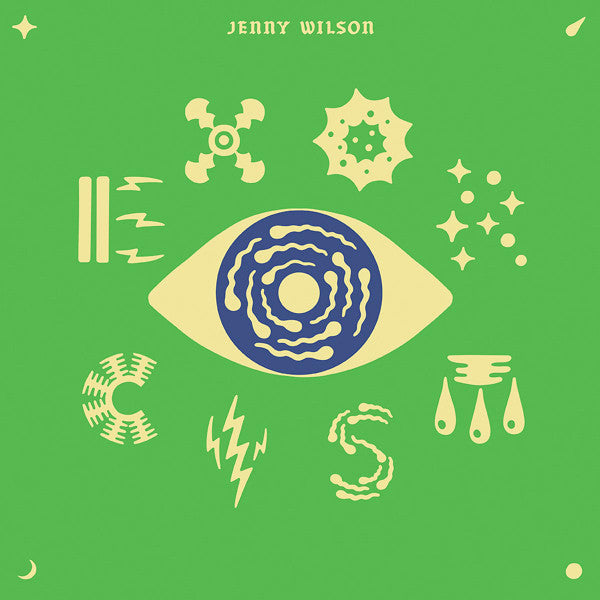 Image of Front Cover of 1524374E: LP - JENNY WILSON, Exorcism (Gold Medal Recordings; GMR1017, Sweden 2018, Glow in the dark cover)   VG+/VG