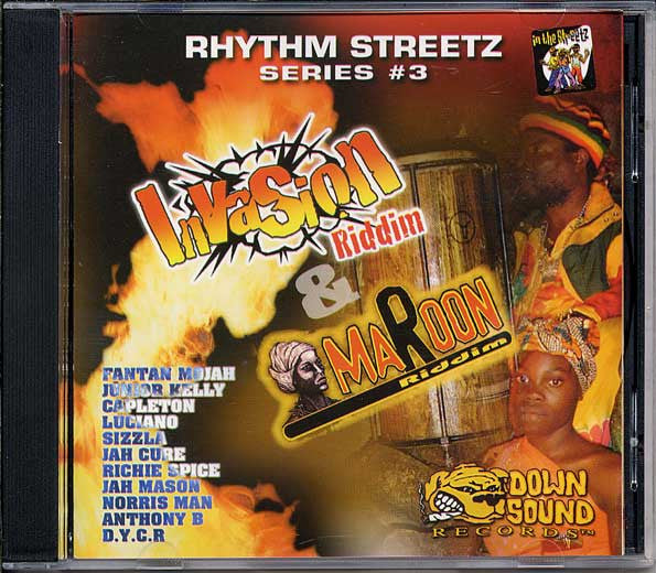 Image of Front Cover of 1554728S: CD - VARIOUS ARTISTS, Invasion / Maroon (Down Sound Records; , Jamaica 2005)   VG+/VG+