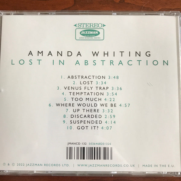 Image of Back Cover of 1554730S: CD - AMANDA WHITING, Lost In Abstraction (Jazzman; JMANCD 132, UK 2022)   EX/EX