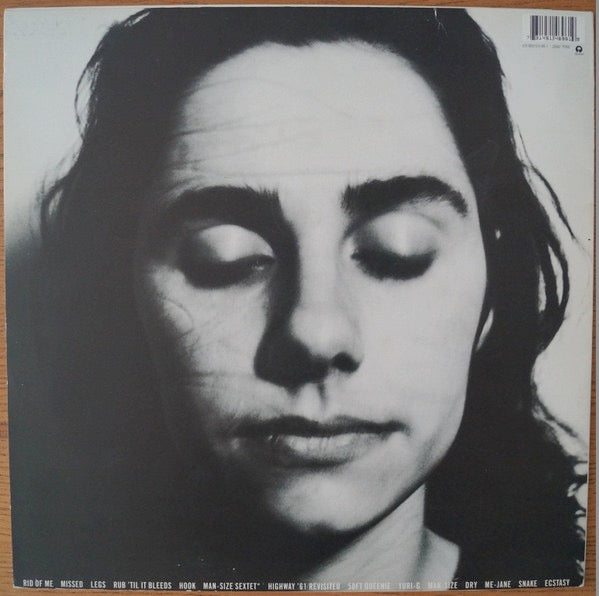 Image of Back Cover of 5124387E: LP - P J HARVEY, Rid Of Me (Island Records; ILPS 8002, Europe 1993, Inner, No Poster) Strong VG, Still In Shrinkwrap  EX/VG