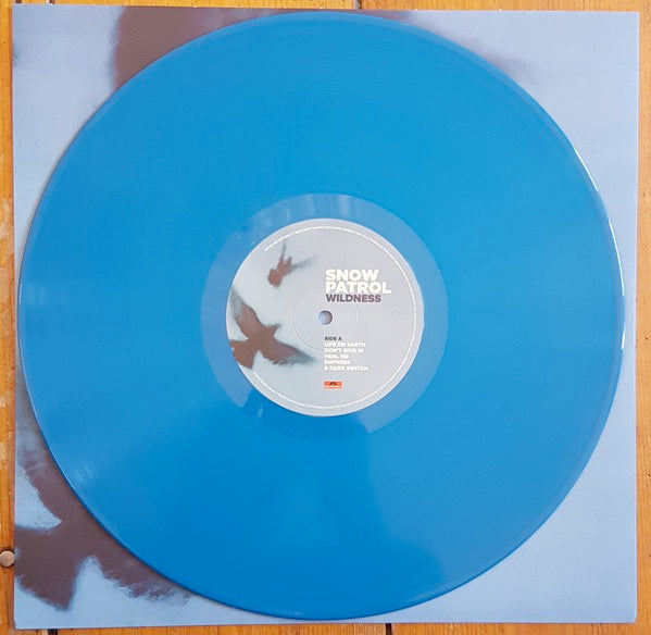 Image of Back Cover of 1514628C: 2xLP - SNOW PATROL, Wildness (Polydor; 6741253, UK & Europe 2018, Gatefold, 2 Inners, Blue / White Vinyl) Opened in store - sleeve has very slight bumps at openeing.  Still in shrink  VG+/EX