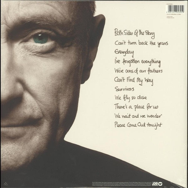 Image of Back Cover of 1514655C: 2xLP - PHIL COLLINS, Both Sides (Atlantic; PCLP 93 081227953959, Europe 2016 Reissue, Gatefold, 2 Inners, Half-Speed Mastered)   EX/VG+